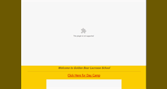 Desktop Screenshot of goldenbearlaxcamp.com